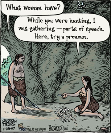 Cartoon on pronouns